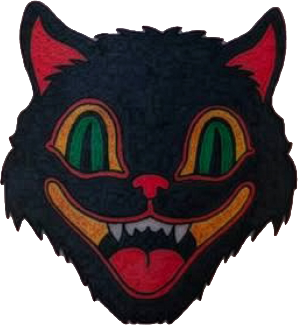 Vintage Halloween Cat Face